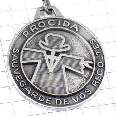 キーホルダー・収穫カカシ案山子シルバー銀色 PROCIDA EPOUVANTAIL FRANCE