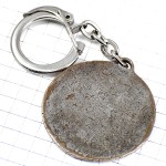 キーホルダー・エッフェル塔と凱旋門パリ市セーヌ川の船の紋章シルバー銀色 TOUR-EIFFEL ARC-DE-TRIOMPHE PARIS FRANCE