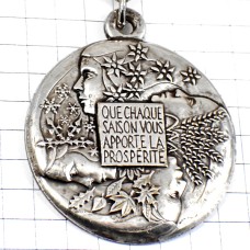 キーホルダー・四季キャトルセゾン女の子の横顔シルバー銀色 FOUR-SEASONS CHAQUE-SAISON-PROSPERITE PICHARD FRANCE キーホルダー・四季キャトルセゾン女の子の横顔シルバー銀色 FOUR-SEASONS CHAQUE-SAISON-PROSPERITE PICHARD FRANCE