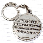 キーホルダー・四季キャトルセゾン女の子の横顔シルバー銀色 FOUR-SEASONS  CHAQUE-SAISON-PROSPERITE PICHARD FRANCE