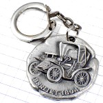 キーホルダー・ベルリエ車アンティークカー1894年シルバー銀色 BERLIET AUGIS FRANCE
