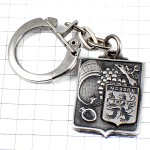 キーホルダー・モルゴン紋章ワイン葡萄酒ボジョレー産ブドウの房や樽テイスティング器