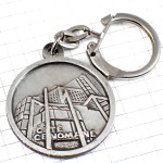 キーホルダー・ルマン旧市街と新市街シルバー銀色