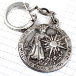 キーホルダー・太陽と女神シルバー銀色