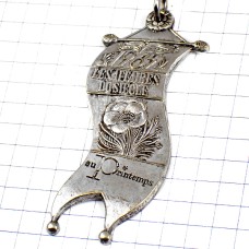 キーホルダー・プランタン春の花100周年シルバー銀色