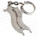 キーホルダー・プランタン春の花100周年シルバー銀色