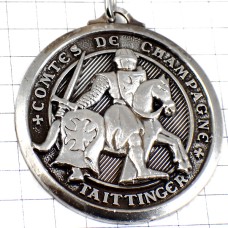 キーホルダー・テタンジェ馬上の騎士シャンパーニュ酒シャンパン銀色シルバーシュヴァリエ CHAMPAGNE TAITTINGER FRANCE キーホルダー・テタンジェ馬上の騎士シャンパーニュ酒シャンパン銀色シルバーシュヴァリエ CHAMPAGNE TAITTINGER FRANCE