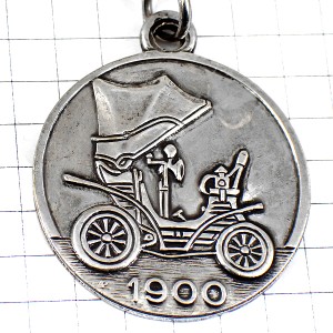 キーホルダー・アンティークカー車1900年ジョニー三角