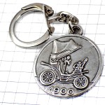 キーホルダー・アンティークカー車1900年ジョニー三角