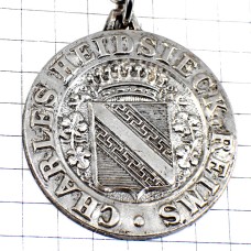 キーホルダー・シャンパーニュ酒シャルルエドシック紋章シャンパン銀色シルバー CHAMPAGNE CHARLES-HEIDSIECK HEIDSIEK FRANCE