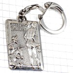 キーホルダー・ドンキホーテ裸の女の子シルバー銀色 DON-QUICHOTTE MIGUEL-DE-CERVANTES