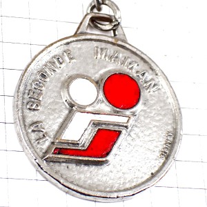 キーホルダー・ベビーフード赤ちゃんとママ銀色シルバー BLEDINE JACQUEMAIRE MAMAN BABYMILK FRANCE