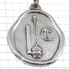 キーホルダー・アルファベットＣＴ器具シルバー銀色 CLOC-TOC PARIS FRANCE