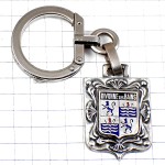 キーホルダー・ ディボンヌレバン黒と赤の紋章シルバー銀色