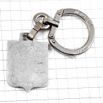 キーホルダー・ ディボンヌレバン黒と赤の紋章シルバー銀色