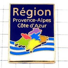 ピンバッジ・プロヴァンス＝アルプ＝コートダジュール地域圏の形 PROVENCE-ALPES-COTE-D-AZUR FRANCE