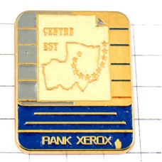 ピンバッジ・ゼロックス書類白い紙EU欧州連合ヨーロッパ欧州旗の星スター RANK-XEROX