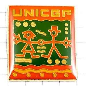 ピンバッジ・ユニセフ手をつなぐ子ども国際連合児童基金 UNICEF