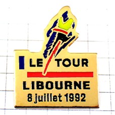 ピンバッジ・ツールドフランス自転車レース1992年 LE-TOUR-DE-FRANCE LE-TOUR LIBOURNE FRANCE