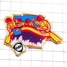 ピンバッジ・ゴムボートレース船フィナ