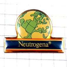 ピンバッジ・ニュートロジーナ化粧品と地球 NEUTROGENA FRANCE