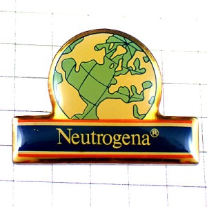 ピンバッジ・ニュートロジーナ化粧品と地球 NEUTROGENA FRANCE