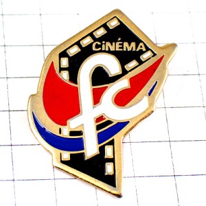 ピンバッジ・アルファベットＦＣ文字シネマ映画フィルム