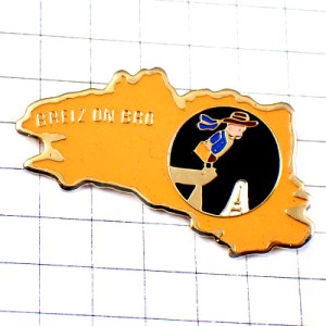 ピンバッジ・ブルターニュの男とエッフェル塔 EIFFEL BRETAGNE BREIZ MAP FOLK FRANCE ピンバッジ・ブルターニュの男とエッフェル塔 EIFFEL BRETAGNE BREIZ MAP FOLK FRANCE