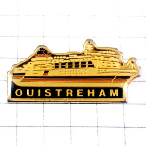 ピンバッジ・フェリー大型帆船ノルマンディ地方ウイストルアム