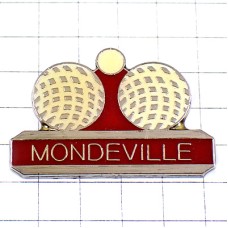 ピンバッジ・ペタンク球技ボール２個 MONDEVILLE PETANQUE FRANCE