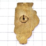 ピンバッジ・退役軍人の組織アメリカ地図型