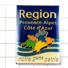 ピンバッジ・プロヴァンス＝アルプ＝コートダジュール地域圏の形 PROVENCE-ALPES-COTE-D-AZUR FRANCE