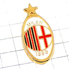 ピンバッジ・ACミラン星サッカーチーム紋章 MILAN ITALIA ITALY MILANO