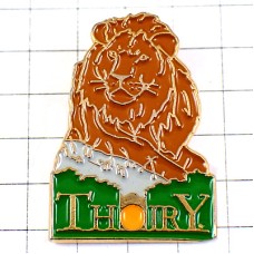 ピンバッジ・茶色いライオンの顔 THOIRY ZOO LION FRANCE ピンバッジ・茶色いライオンの顔 THOIRY ZOO LION FRANCE