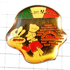 ピンバッジ・ピザ屋さん煉瓦の釜サンマルコ料理人シェフ PIZZA SAN-MARCIO ITALY ITALIA ピンバッジ・ピザ屋さん煉瓦の釜サンマルコ料理人シェフ PIZZA SAN-MARCIO ITALY ITALIA