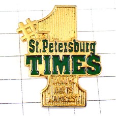 ピンバッジ・タイムズ＃１数字ゴールド金色