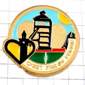 ピンバッジ・ノール県ハートと塔