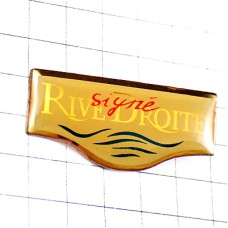 ピンバッジ・右岸ながれる川の波 RIVE-DROITE PARIS FRANCE ピンバッジ・右岸ながれる川の波 RIVE-DROITE PARIS FRANCE