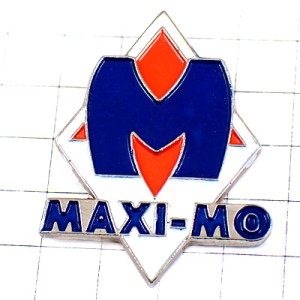 ピンバッジ・アルファベットＭ青い文字