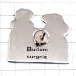 ピンバッジ・ブイトーニ二人で一皿のスパゲティ BUITONI HUMOUR SPAGUETTI