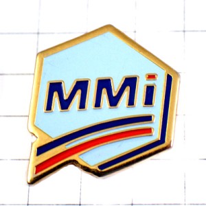 ピンバッジ・アルファベットMMI六角形