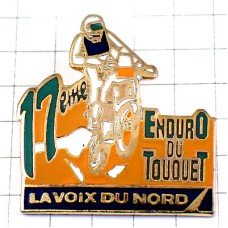 ピンバッジ・モトクロスバイク二輪レース大会オートバイ ENDURO-DU-TOUQUET LE-TOUQUET FRANCE