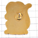 ピンバッジ・白黒のシマシマ猫ねこサンタクロースの帽子