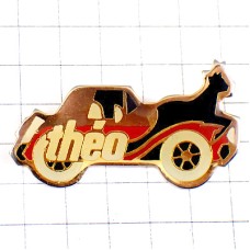 ピンバッジ・シカ鹿と車テオ