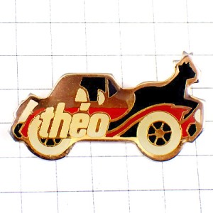 ピンバッジ・シカ鹿と車テオ