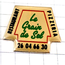 ピンバッジ・塩の粒ピザ屋さんレストラン PIZZERIA LE-GRAIN-DE-SEL FRANCE ピンバッジ・塩の粒ピザ屋さんレストラン PIZZERIA LE-GRAIN-DE-SEL FRANCE