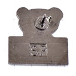 ピンバッジ・クマ熊のぬいぐるみテディベア