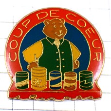 ピンバッジ・クマ熊のハチミツ屋さん BEAR COUP-DE-COEUR HONEY FRANCE ピンバッジ・クマ熊のハチミツ屋さん BEAR COUP-DE-COEUR HONEY FRANCE