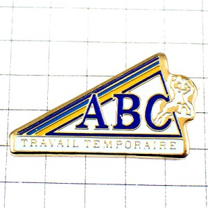 ピンバッジ・アルファベットＡＢＣ三角アルバイト