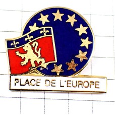 ピンバッジ・ライオンや百合の紋章EU欧州連合ヨーロッパ欧州旗スター星 PLACE-DE-L-EUROPE EUROPE FLAG FRANCE ピンバッジ・ライオンや百合の紋章EU欧州連合ヨーロッパ欧州旗スター星 PLACE-DE-L-EUROPE EUROPE FLAG FRANCE